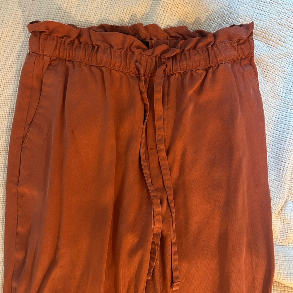 Banana Republic Rust Drawstring Pants - Picture 3 of 9